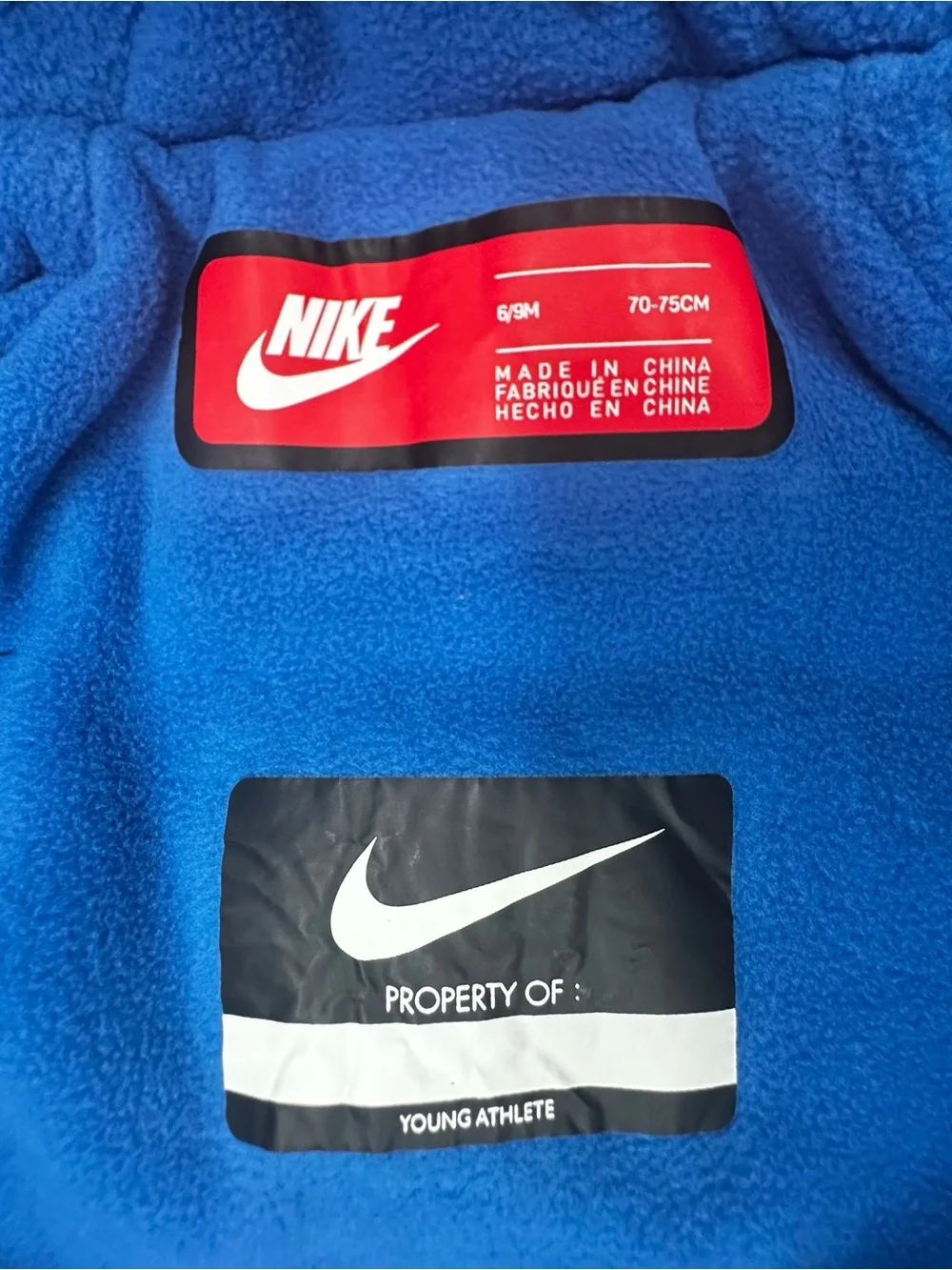 Nike infant baby quilted puffer snowsuit